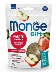 Monge Gift Sensitive Digestion Фруктовые чипсы с картофелем и яблоком